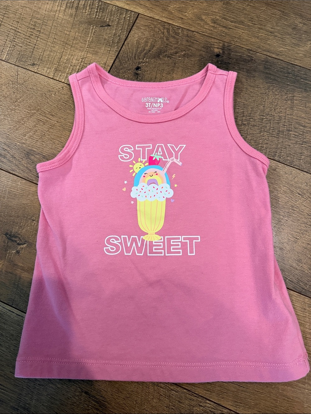 Garanimals Pink Graphic 'Stay Sweet' Tank Top